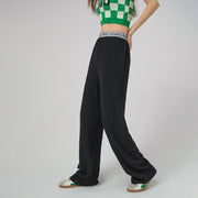 Magazine Print Jogger Pants