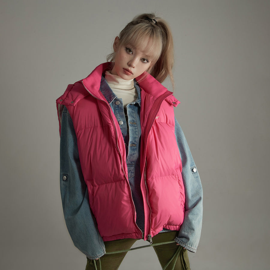 CHUU Oversize Duck Down Padded Vest