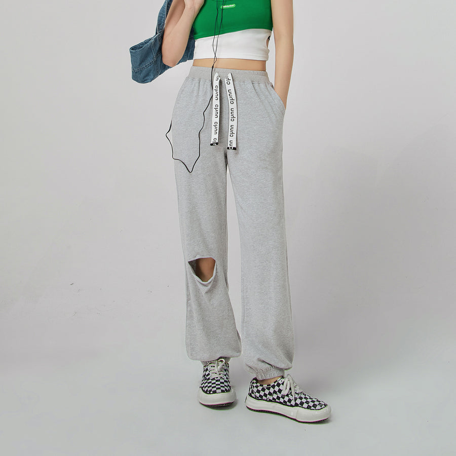 CHUU Slit Back Jogger Pants