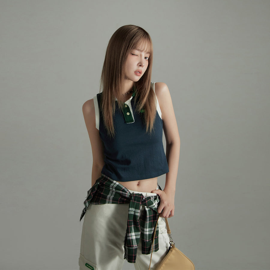 CHUU Polo Sleeveless Tennis Top