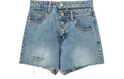 Oh Snap Denim Shorts