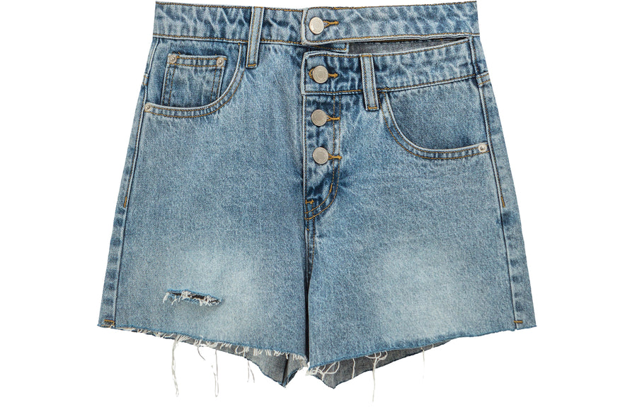 CHUU Oh Snap Denim Shorts