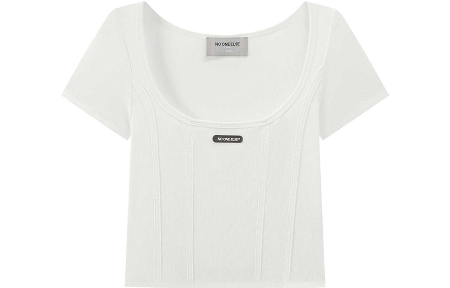 CHUU Square Crop Short Sleeve T-Shirt