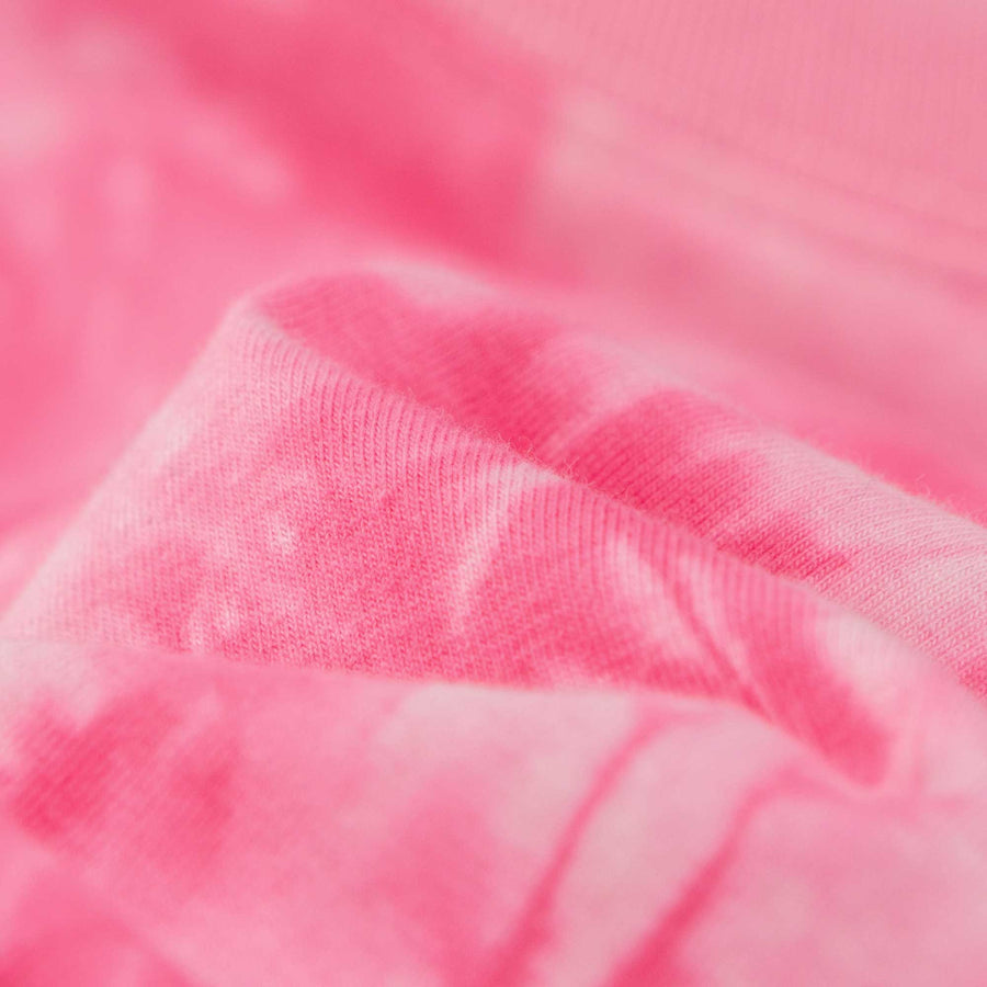 CHUU Open-Back Shirring Tie-Dye Crop Top