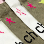 Chuu Logo Star Color Socks