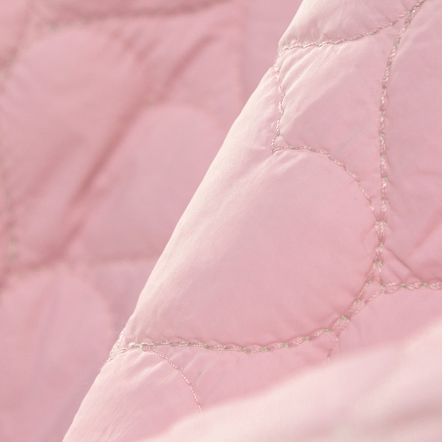 CHUU Heart Quilted V-Neck Anorak