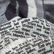 Newspaper Collage Padded Crop Jacket