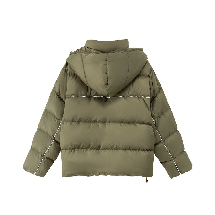 CHUU Fast Forward Oversized Hooded Padded Jacket