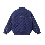 Argyle Collar Quilted Padding Jacket