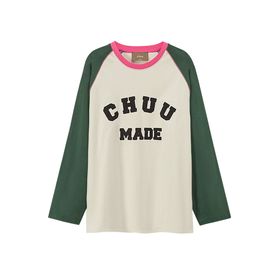 CHUU That Girl Raglan Round T-Shirt