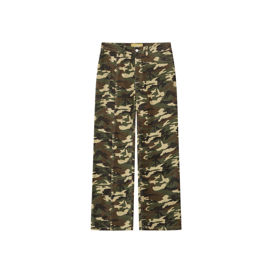 CHUU Camouflage Straight Casual Pants