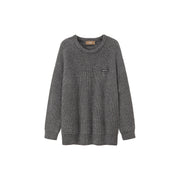 By The Riviera Round Neck Loose Fit Knit Sweater