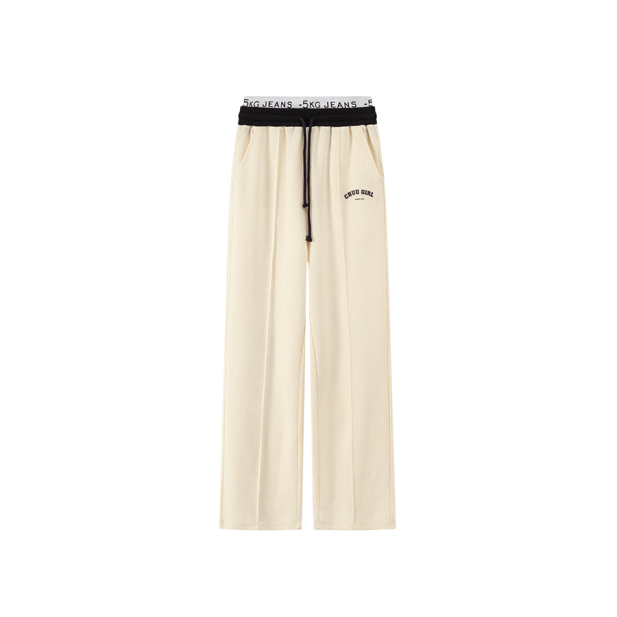 CHUU Wide-Leg Simple Jogger Pants