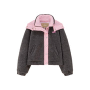 Sporty Fleece Hoodie Jacket