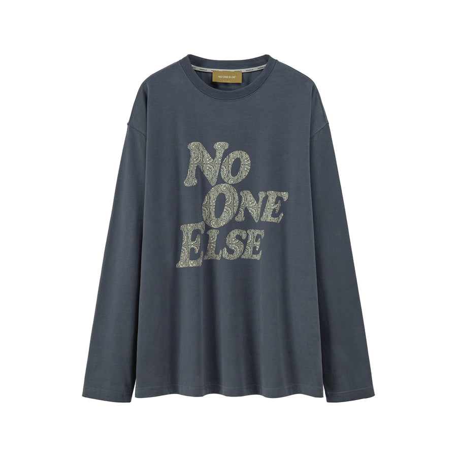 CHUU No One Else Printed Sweatshirt