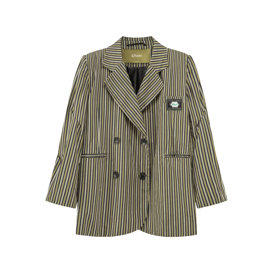 CHUU Boss Girl Striped Suit Jacket