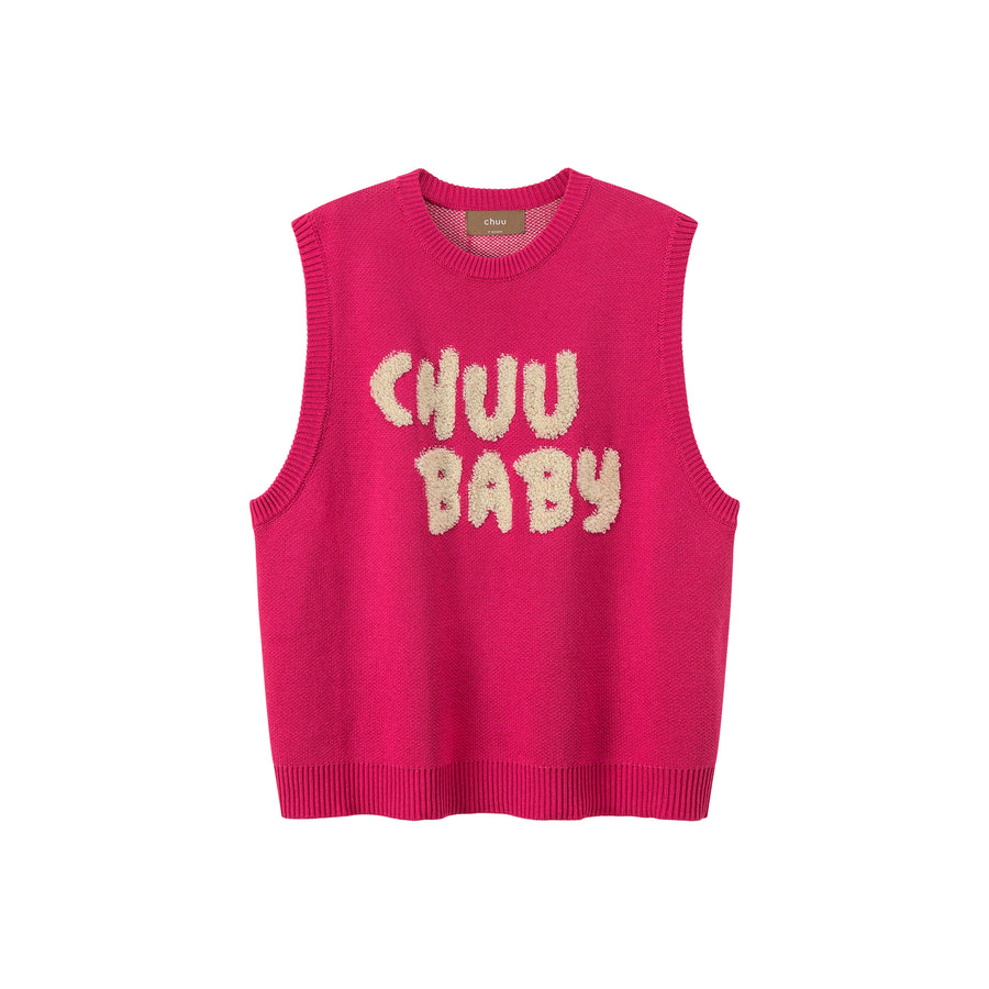 CHUU Chuu Baby I Choose You Knit Vest