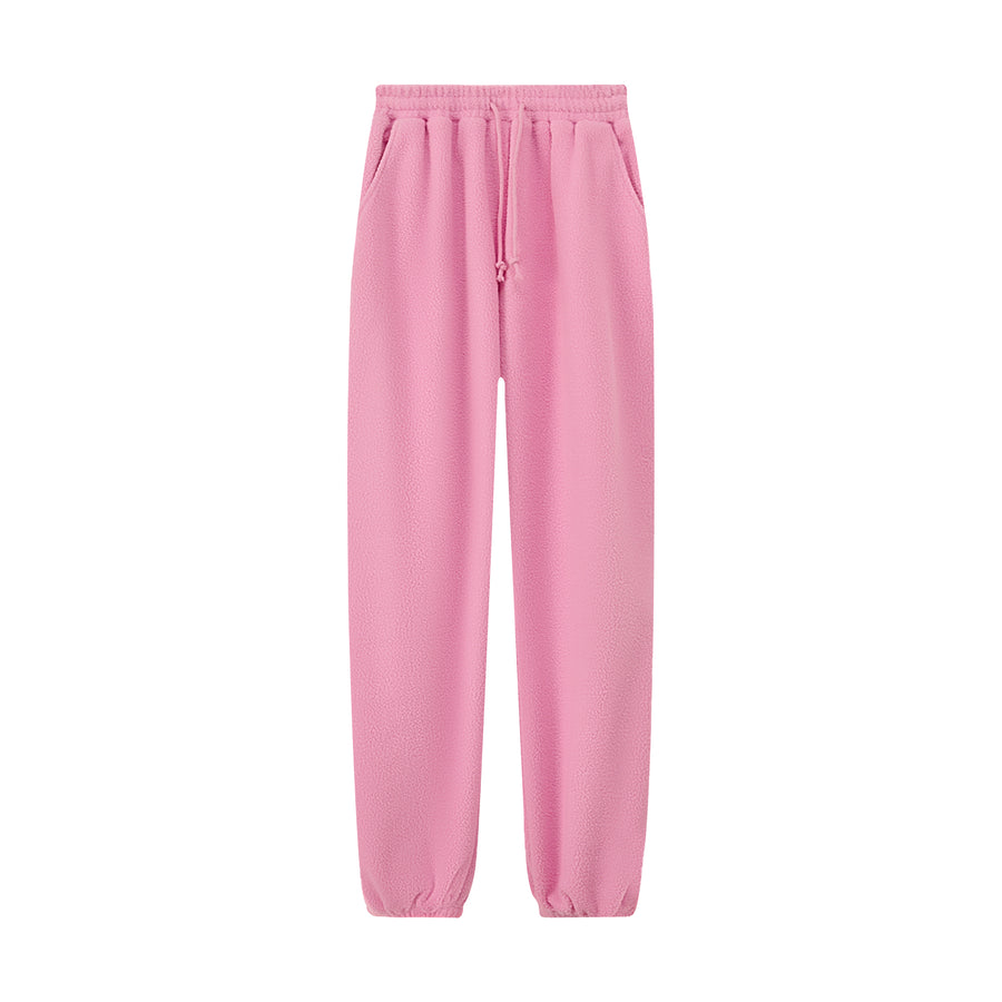 CHUU Your Energy Shifted Fleece Jogger Pants