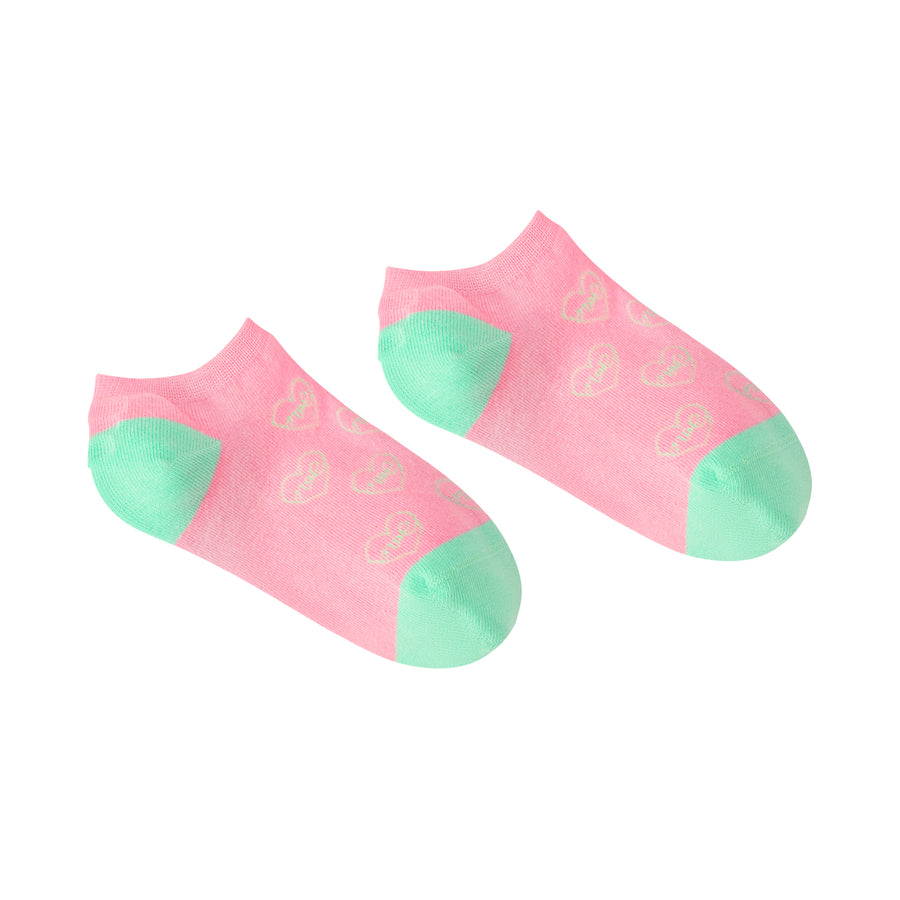 CHUU Little Hearts Fake Socks