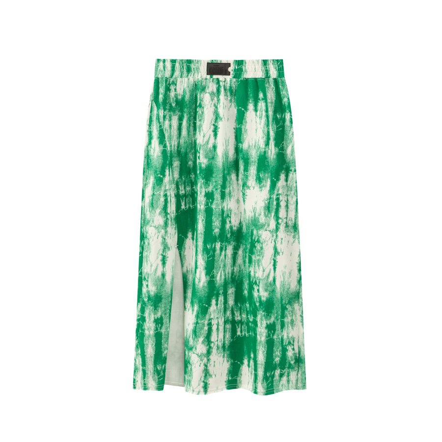 CHUU Tie-Dye Banding Slit Skirt