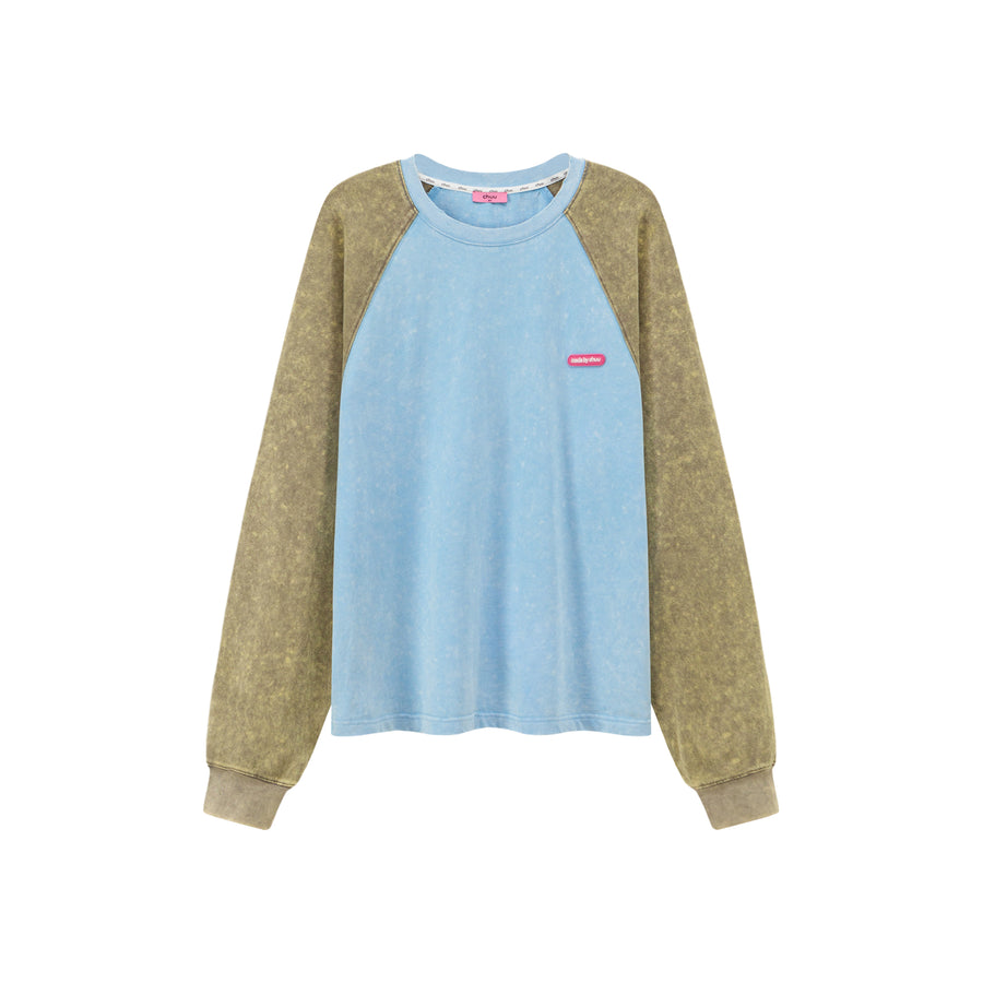 CHUU My Secret Color Matching Raglan Loose Fit T-Shirt