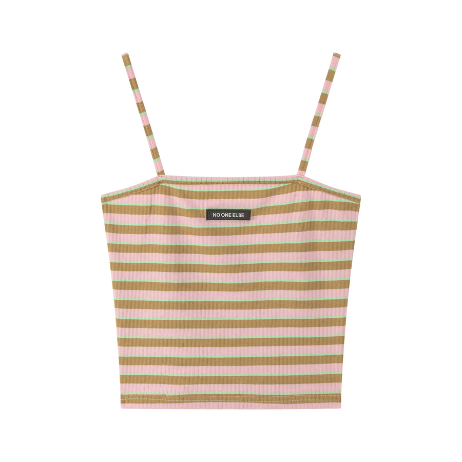 CHUU Turn It Into Art Stripes Sleeveless Top