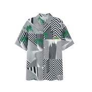 Cosmically Aligned Form Stripes Shirt