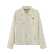 Collar Button-Up Cotton Corduroy Style Jacket