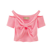 Shirring Off Shoulder T-Shirt