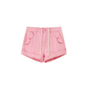 String Roll-Up Shorts