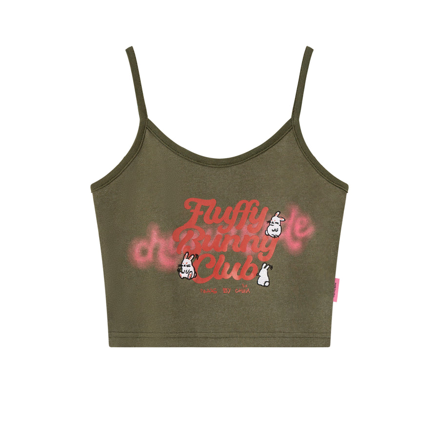 CHUU Bunny Club Cropped Cami Top