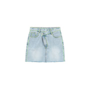 A-Line Denim Mini Skirt