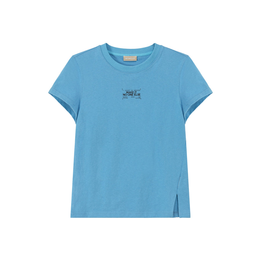 CHUU Make It Basic Crop T-Shirt