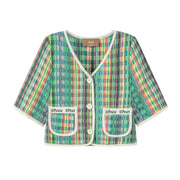 Rainbow Checked Tweed Jacket