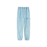 String Denim Jogger Pants