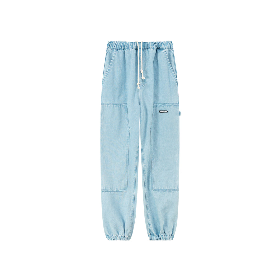 CHUU String Denim Jogger Pants