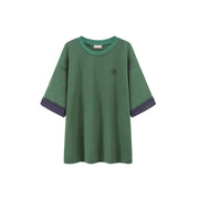 Line Color Loose Fit T-Shirt