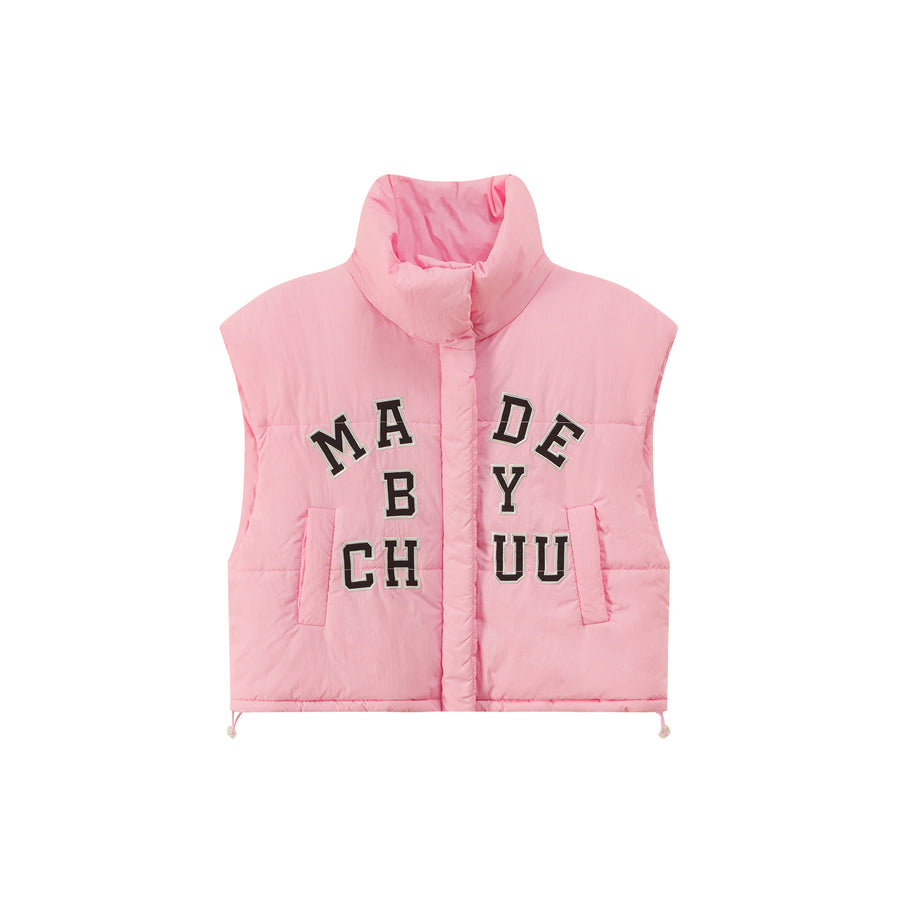 CHUU Made By Chuu Embroidered Wide Vest