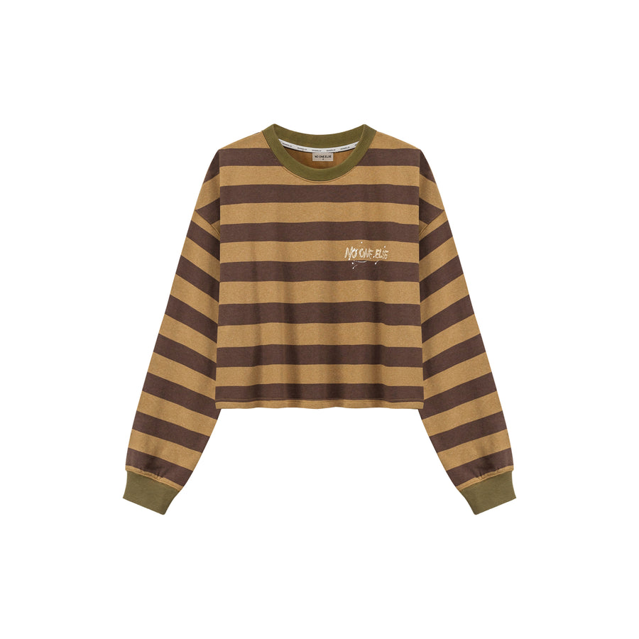 CHUU Stripe Loose Fit Sweatshirt