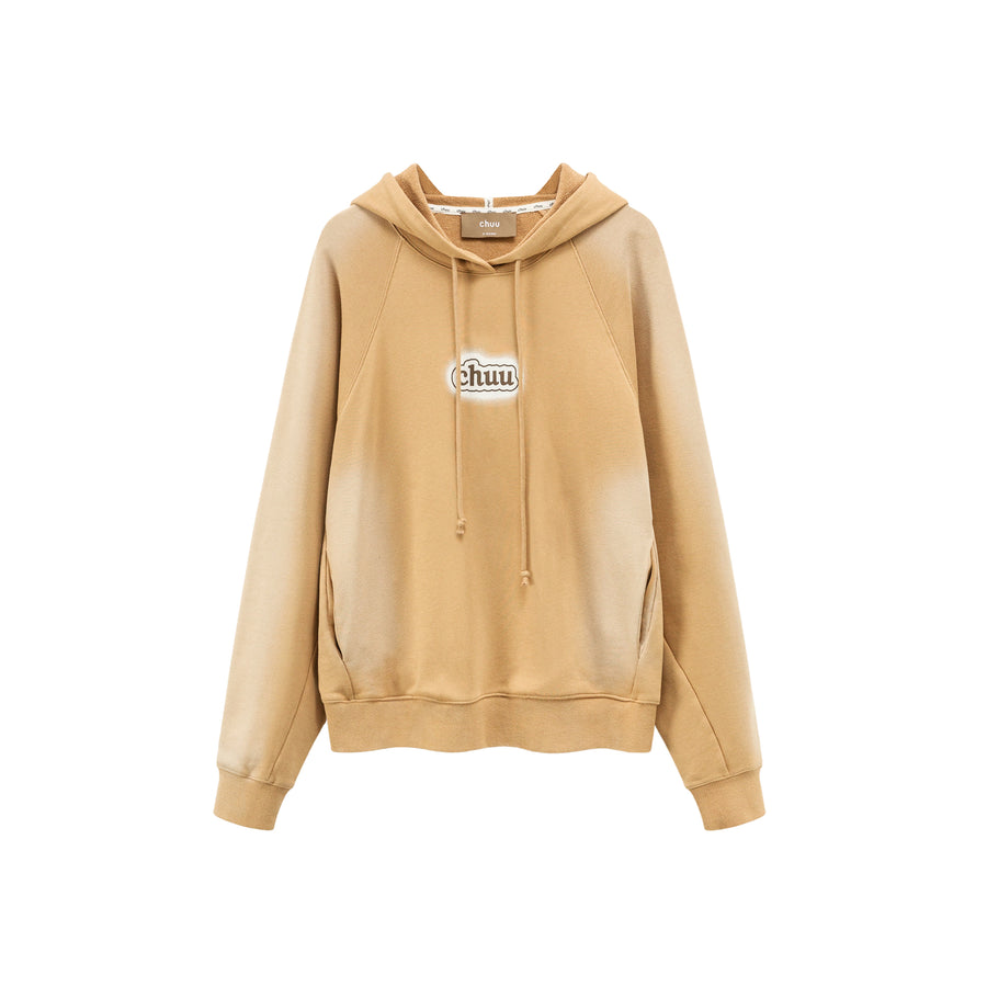 CHUU Airbrush Gradient Oversized Hoodie