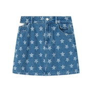 Star Denim Mini Skirt