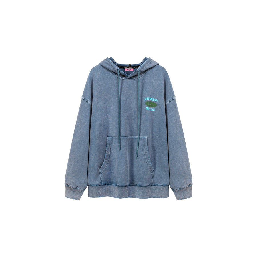 CHUU Size Doesnt Matter Cotton Overfit Hoodie