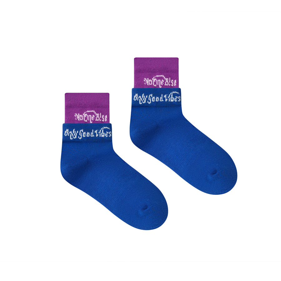 CHUU Only Good Vibes Colored Ankle Socks