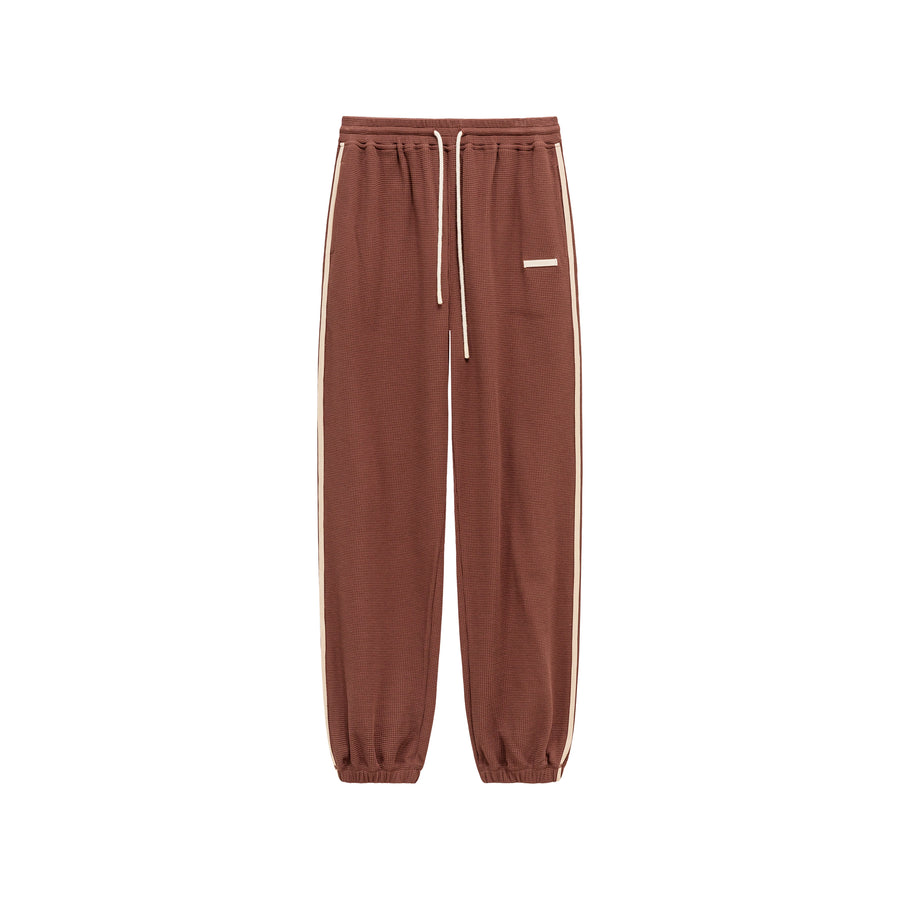 CHUU Casual Waffle Loose Fit Jogger Sweatpants