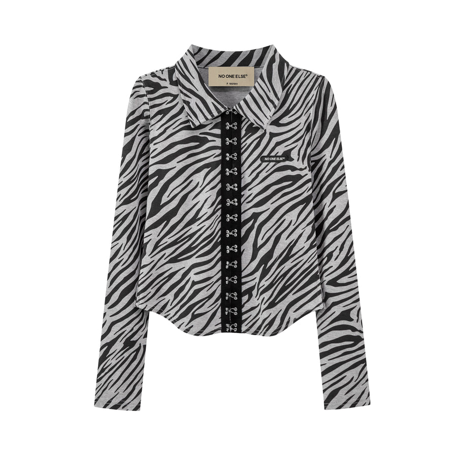 CHUU Zebra Long Sleeve Shirt