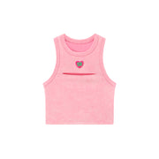 Undeniable Synergy Heart Slit Sleeveless Top