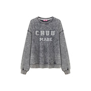 Chuu Made Washed Loose Fit Sweatshirt