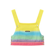 Rainbow Cropped Overall Top