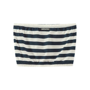 Stripes Frill Tube Top