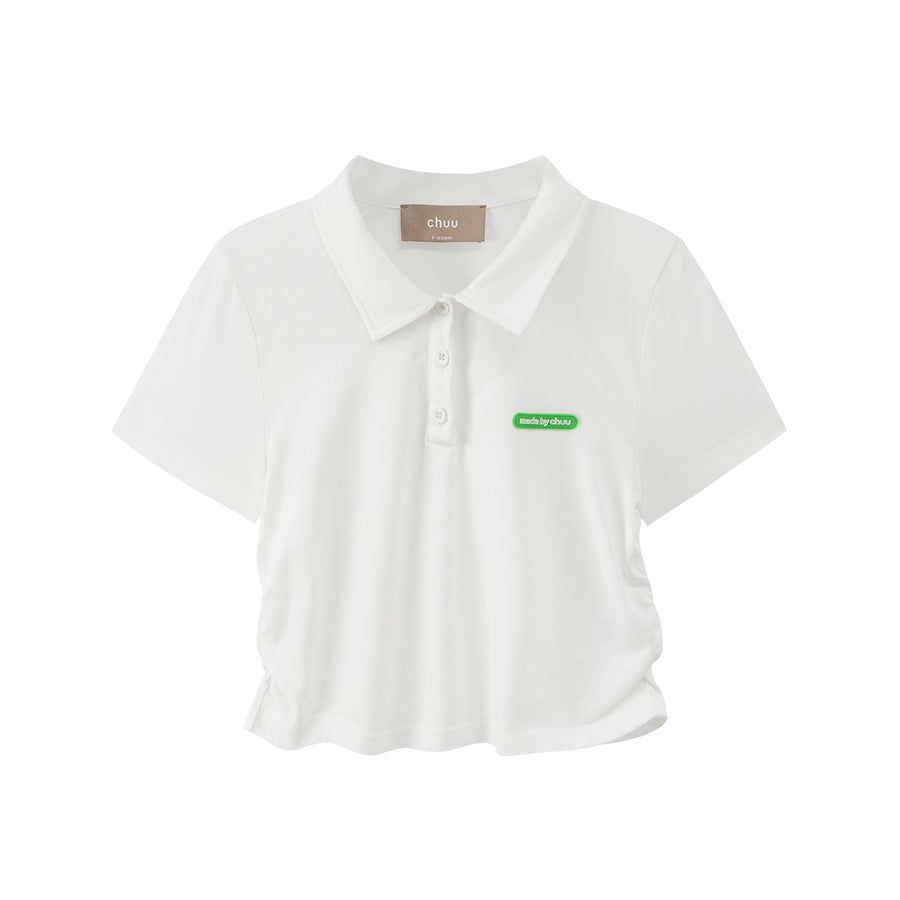 CHUU For Starter Polo Cropped Top